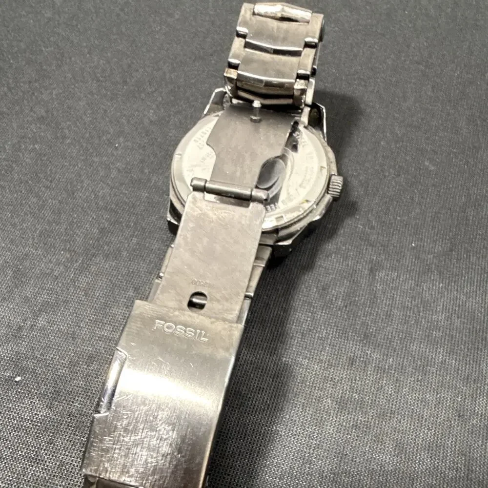 Fossil Blue Men’s Wristwatch AM-4117 New Battery! Runs excellent!